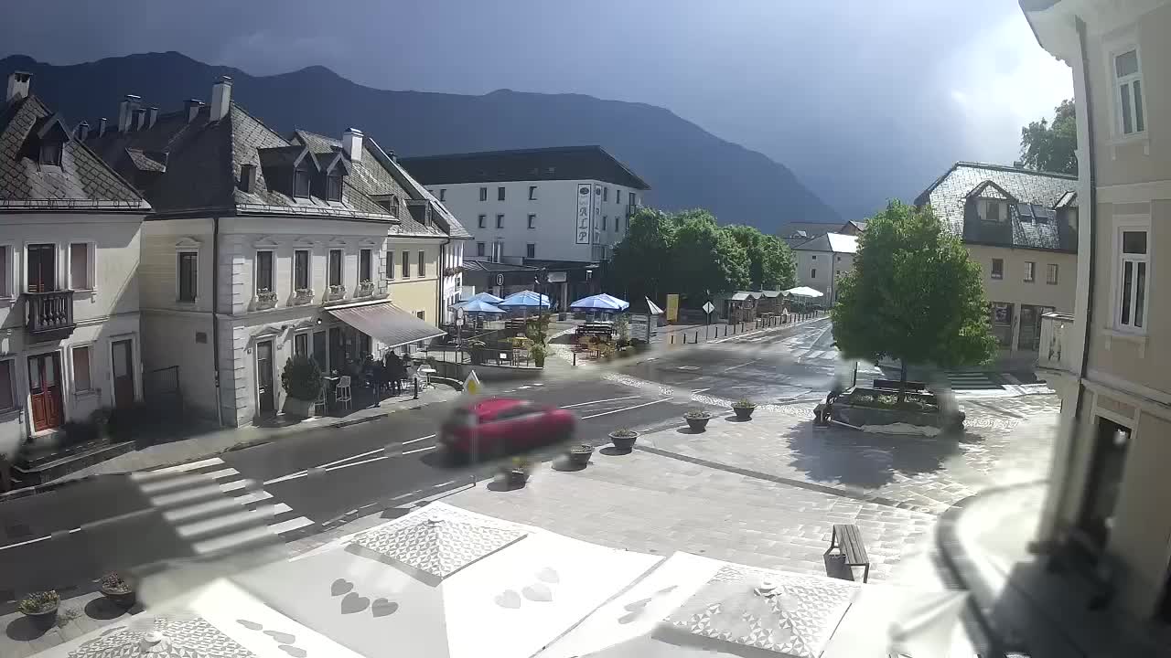 Main square in Bovec