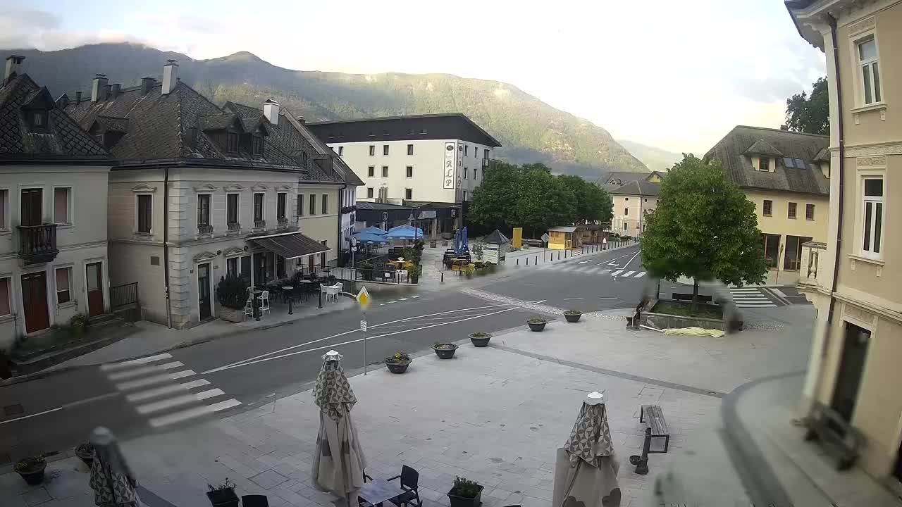 Place centrale à Bovec