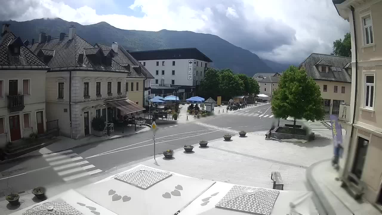 Main square in Bovec