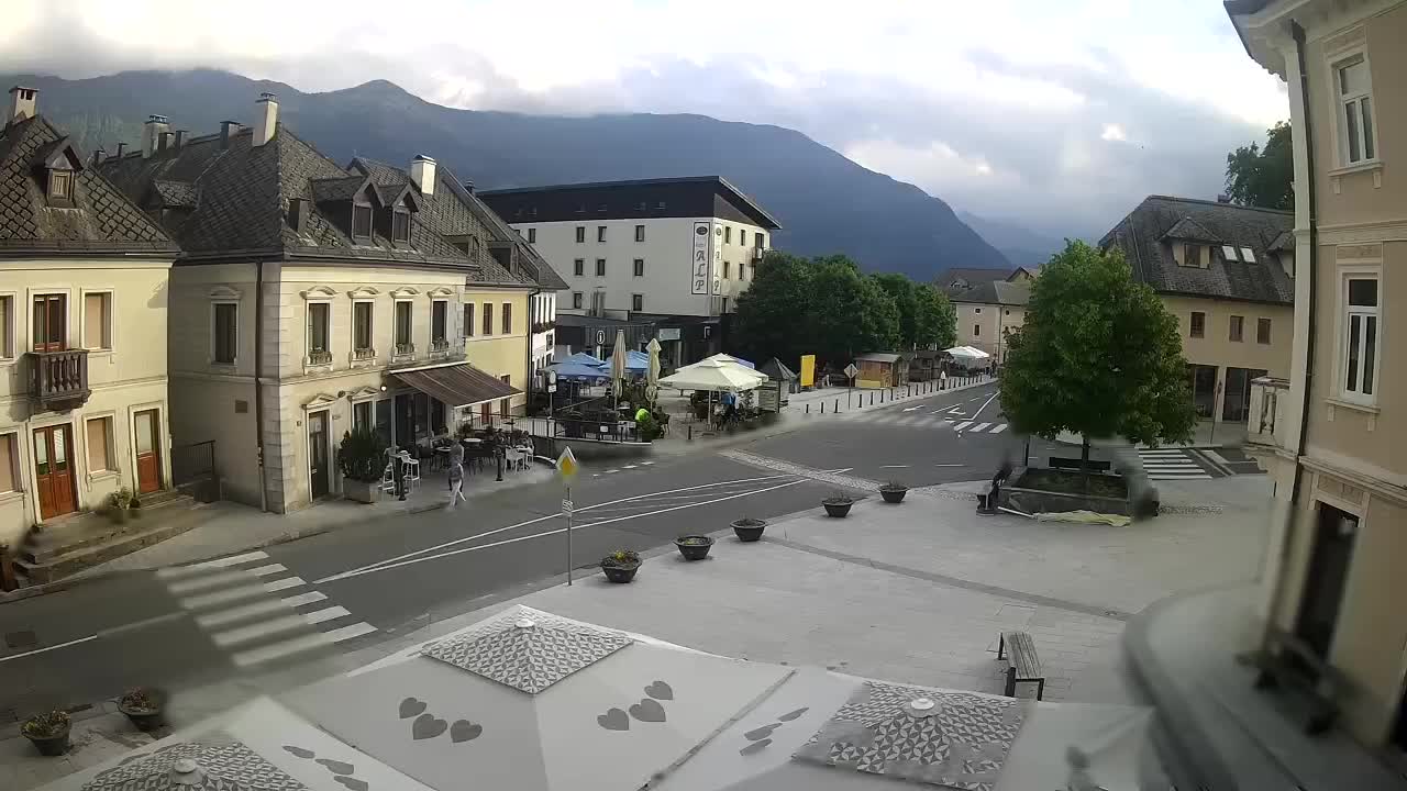 Place centrale à Bovec