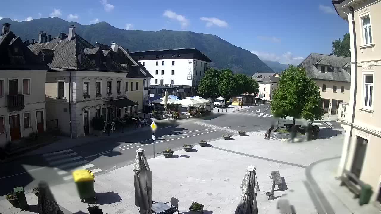Plaza Central en Bovec