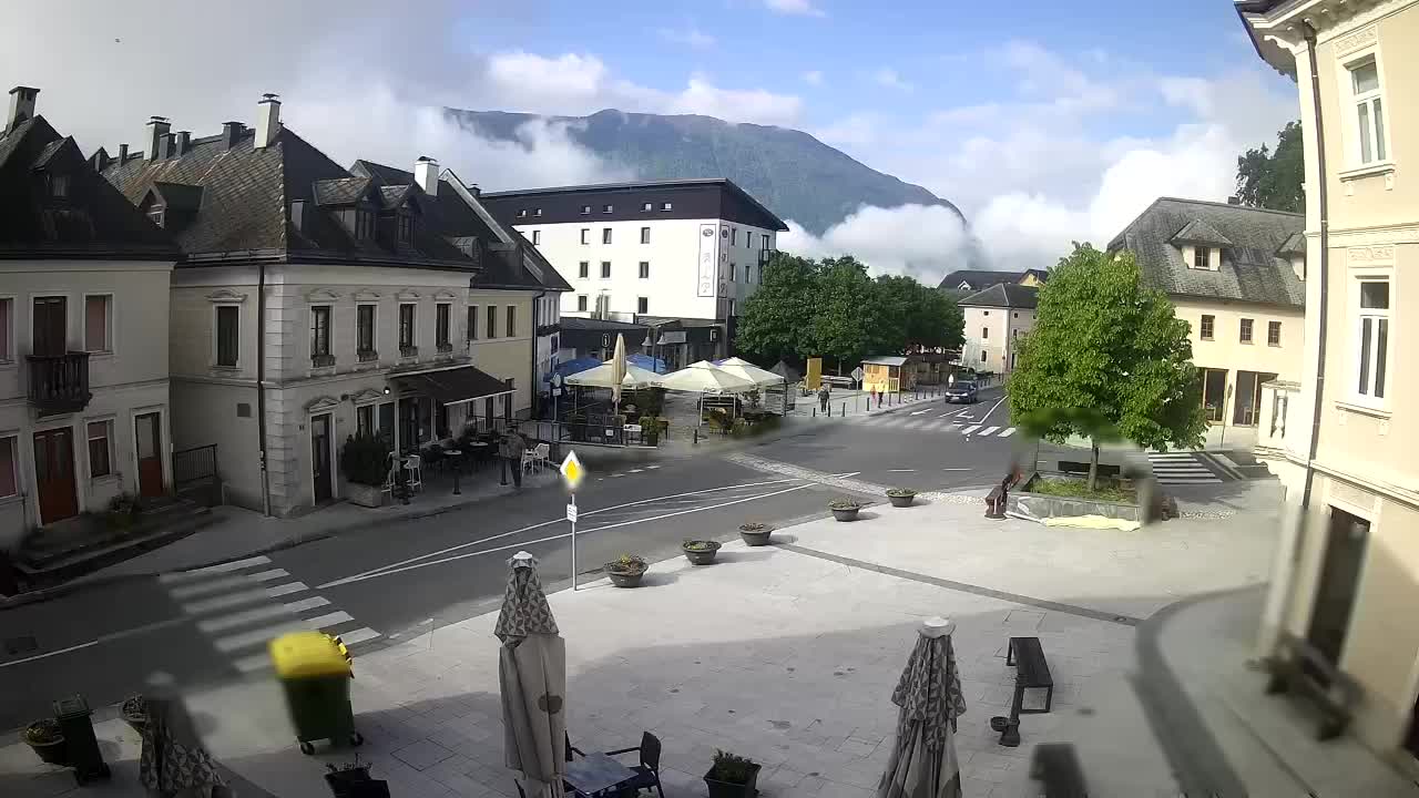 Plaza Central en Bovec
