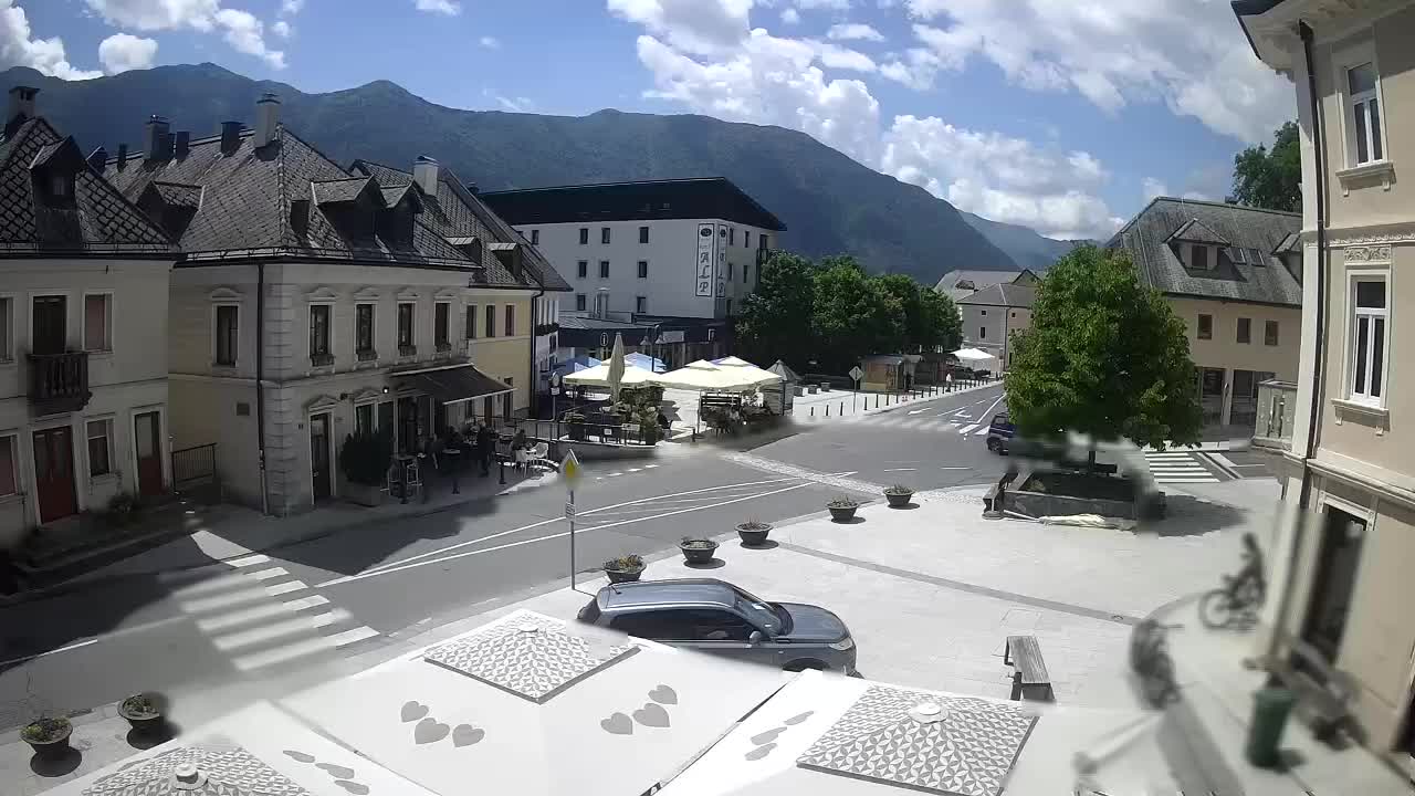 Plaza Central en Bovec