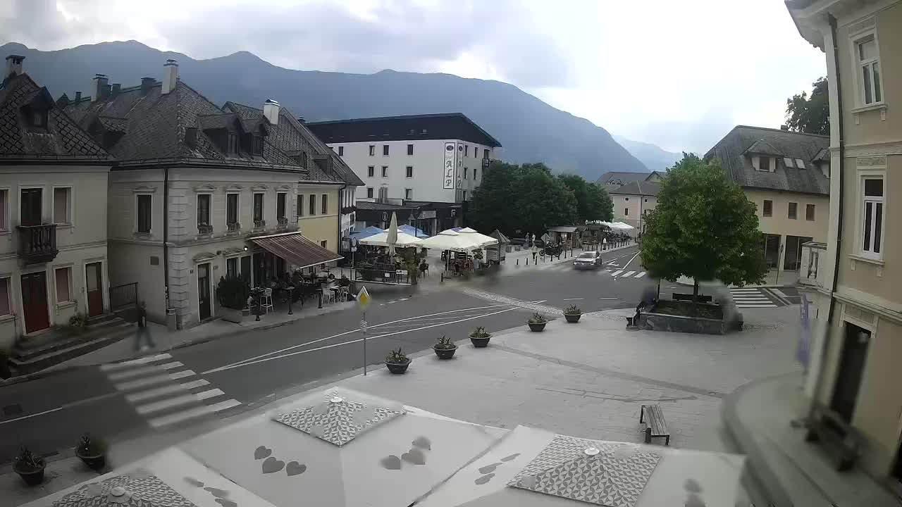 Plaza Central en Bovec