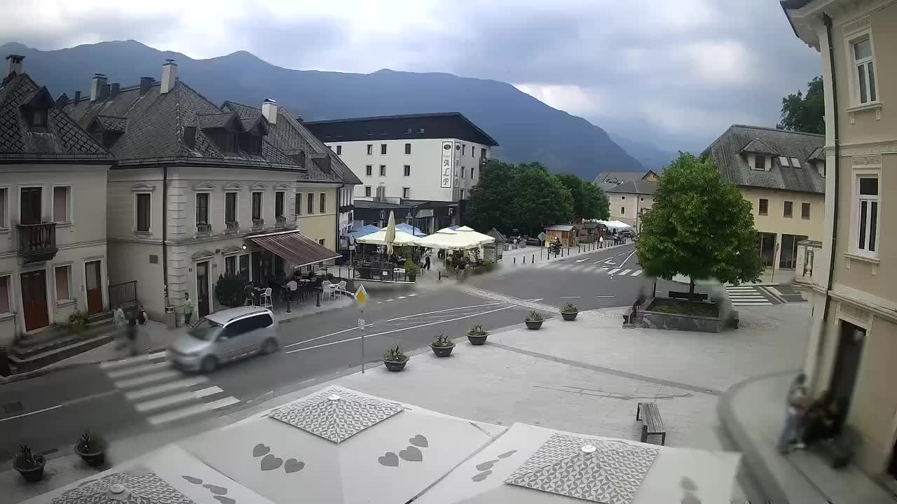 Main square in Bovec