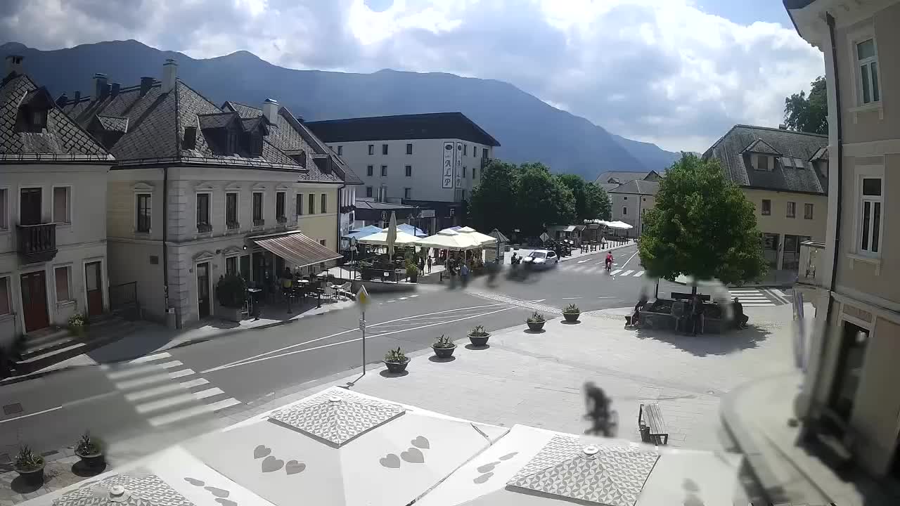 Main square in Bovec