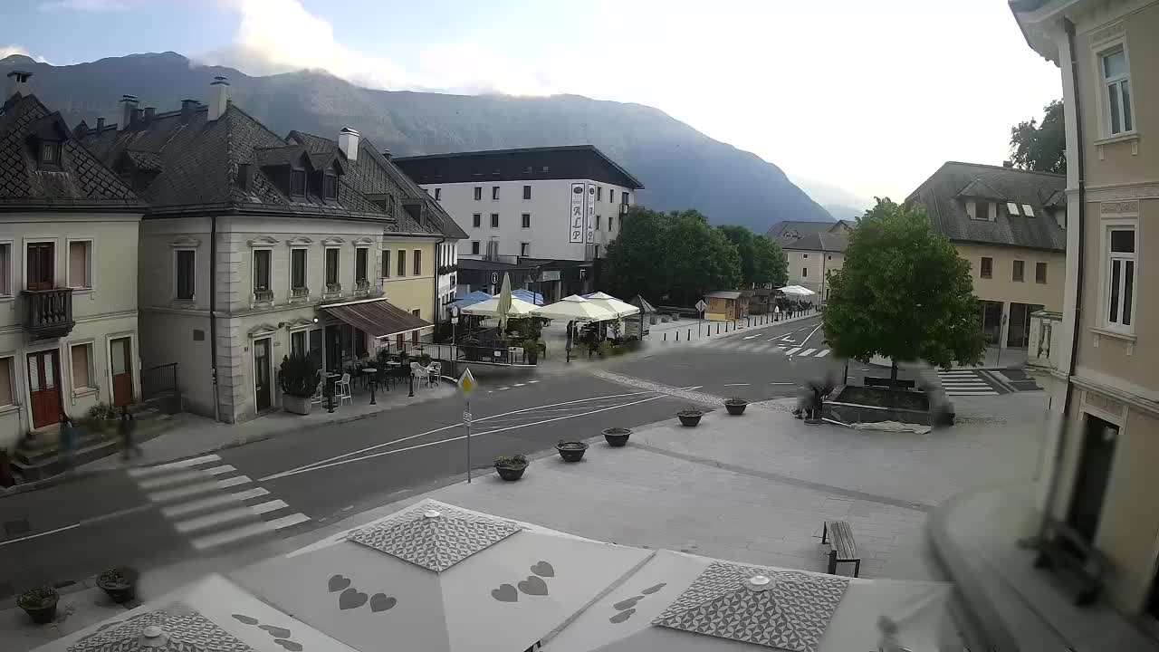 Plaza Central en Bovec