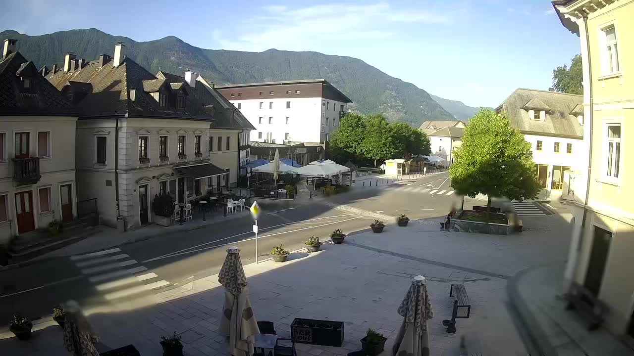 Main square in Bovec