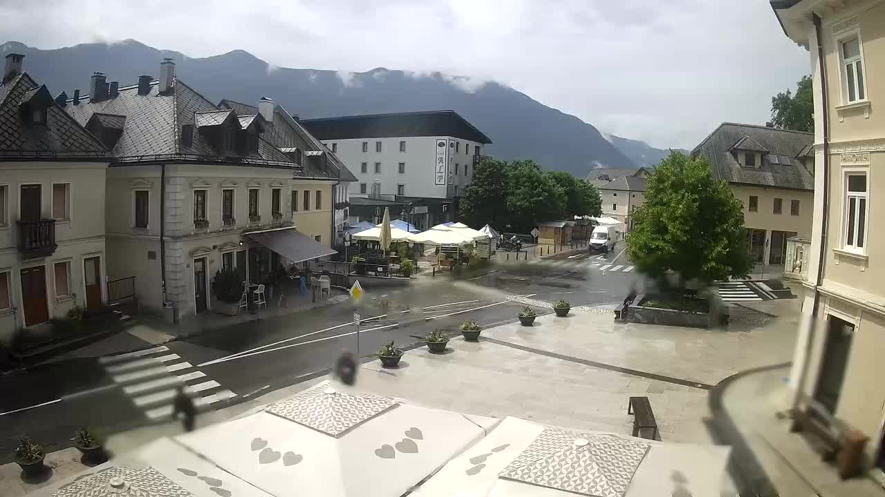 Main square in Bovec