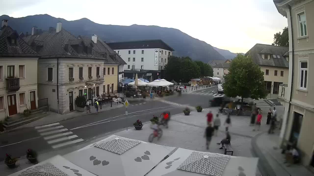 Main square in Bovec