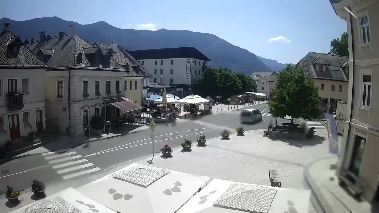 Main square in Bovec