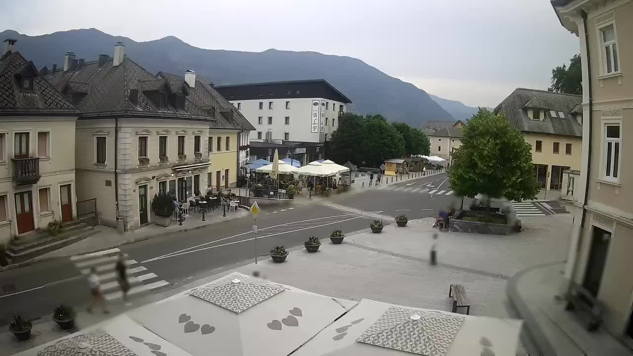 Main square in Bovec