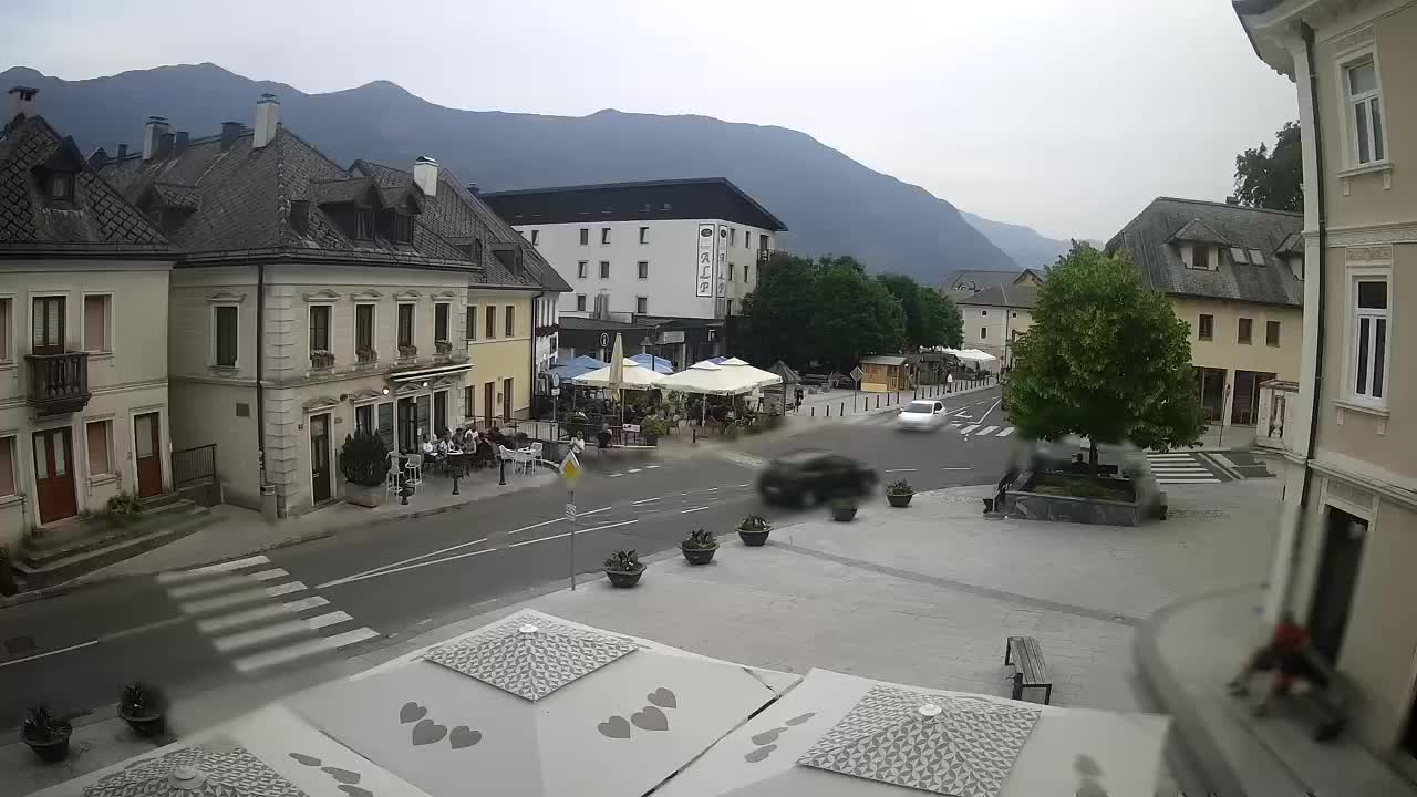 Main square in Bovec