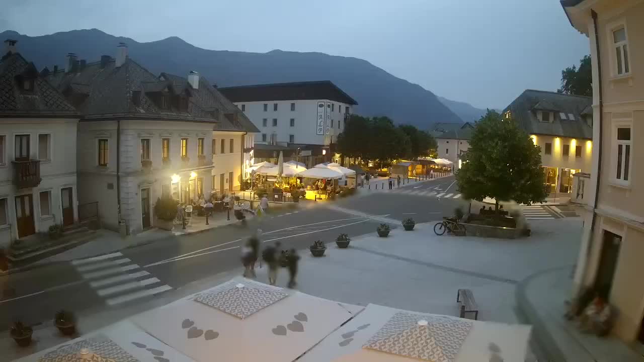 Plaza Central en Bovec