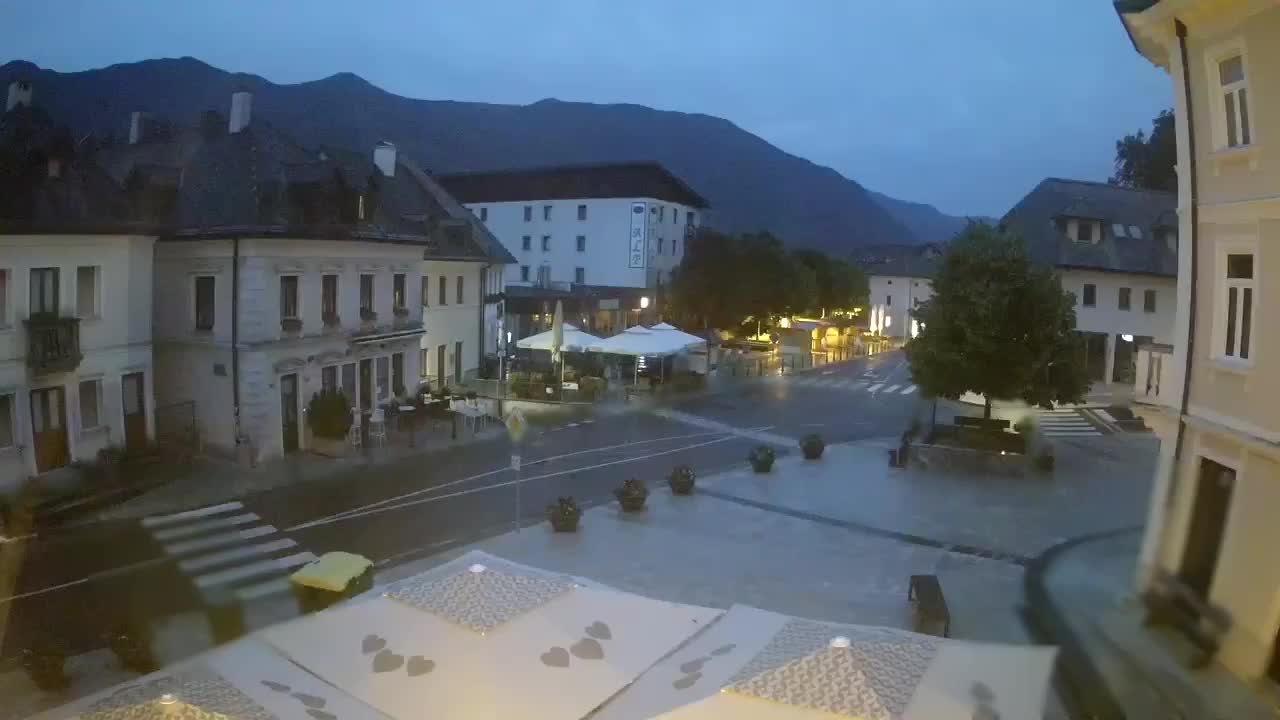 Plaza Central en Bovec