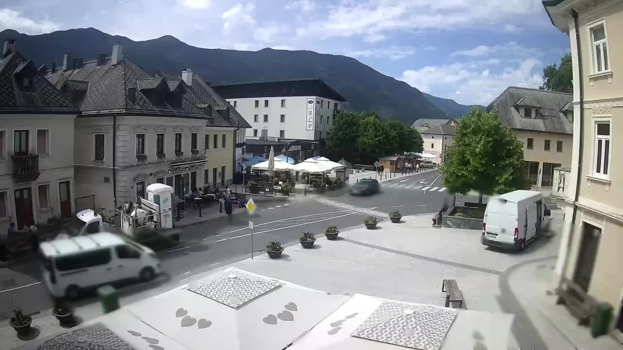 Main square in Bovec