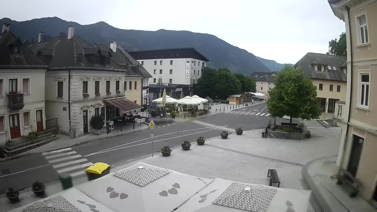 Place centrale à Bovec