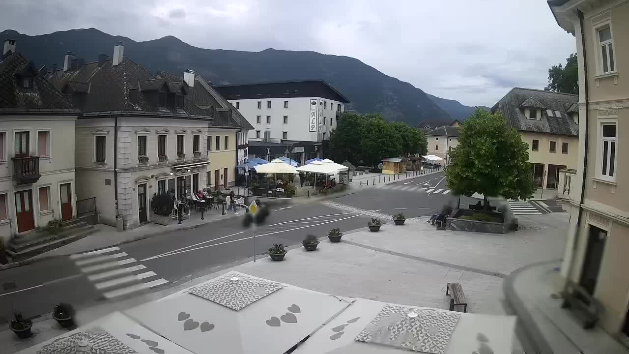 Plaza Central en Bovec