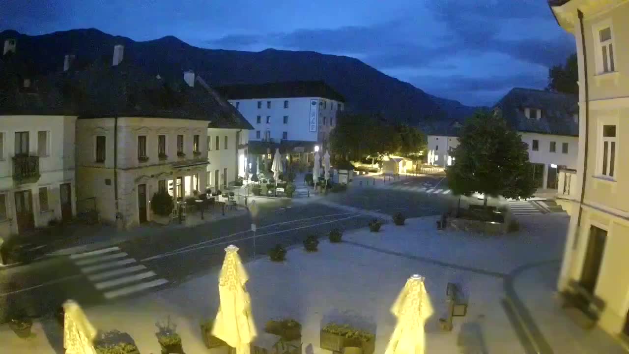 Plaza Central en Bovec