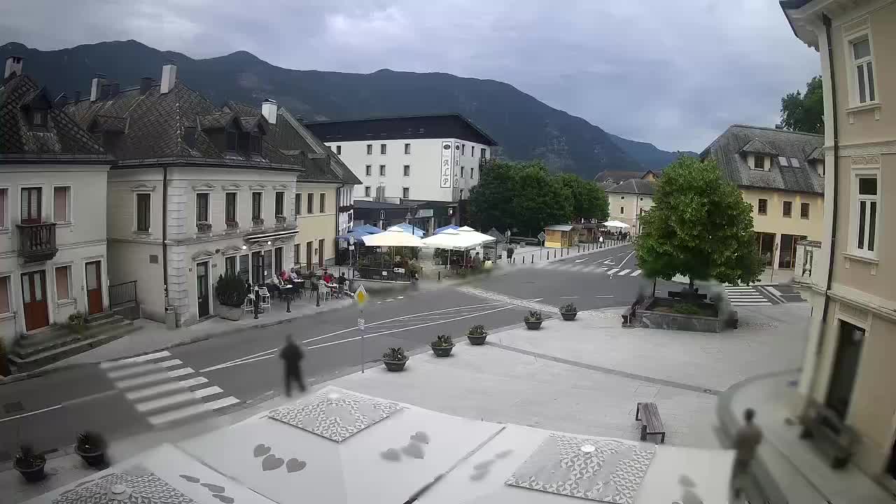 Plaza Central en Bovec