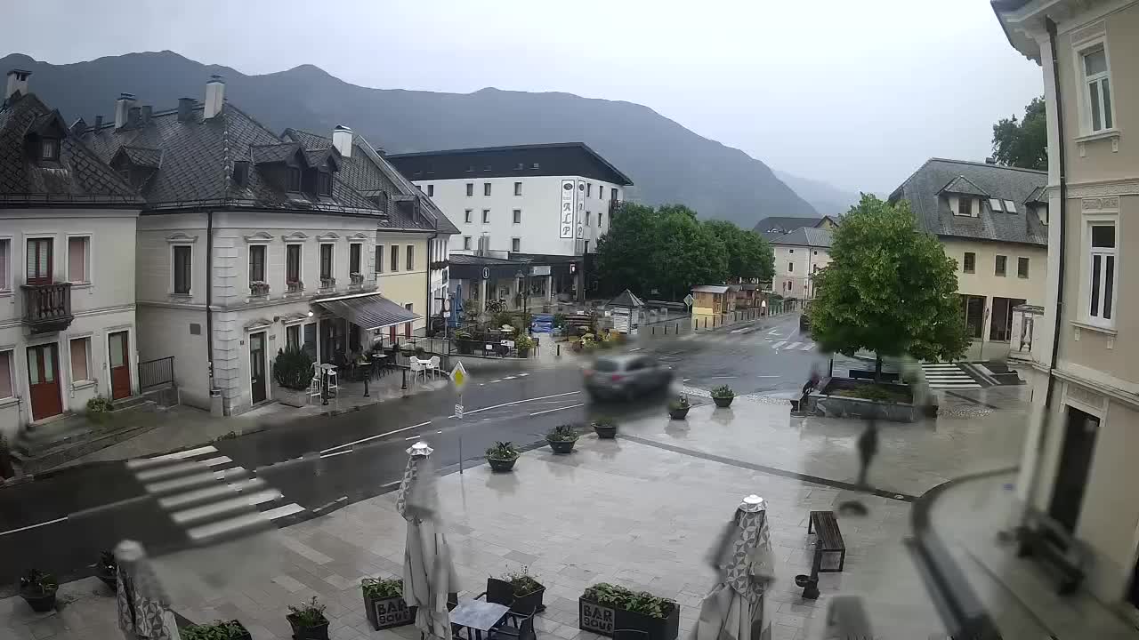 Plaza Central en Bovec