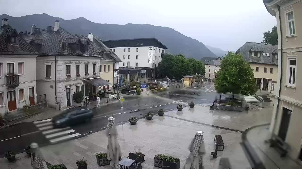 Plaza Central en Bovec