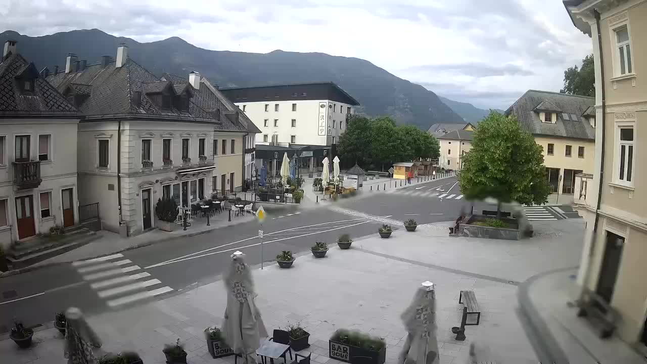 Plaza Central en Bovec