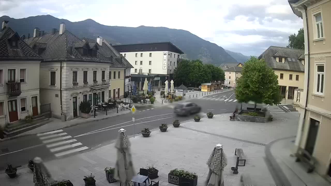 Plaza Central en Bovec