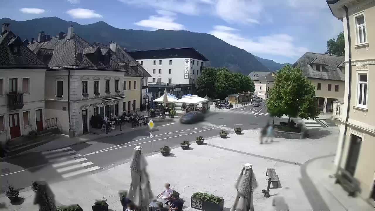 Main square in Bovec