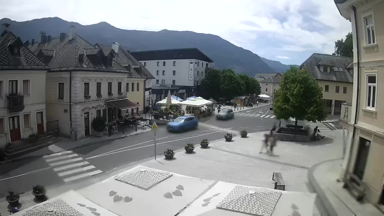 Plaza Central en Bovec