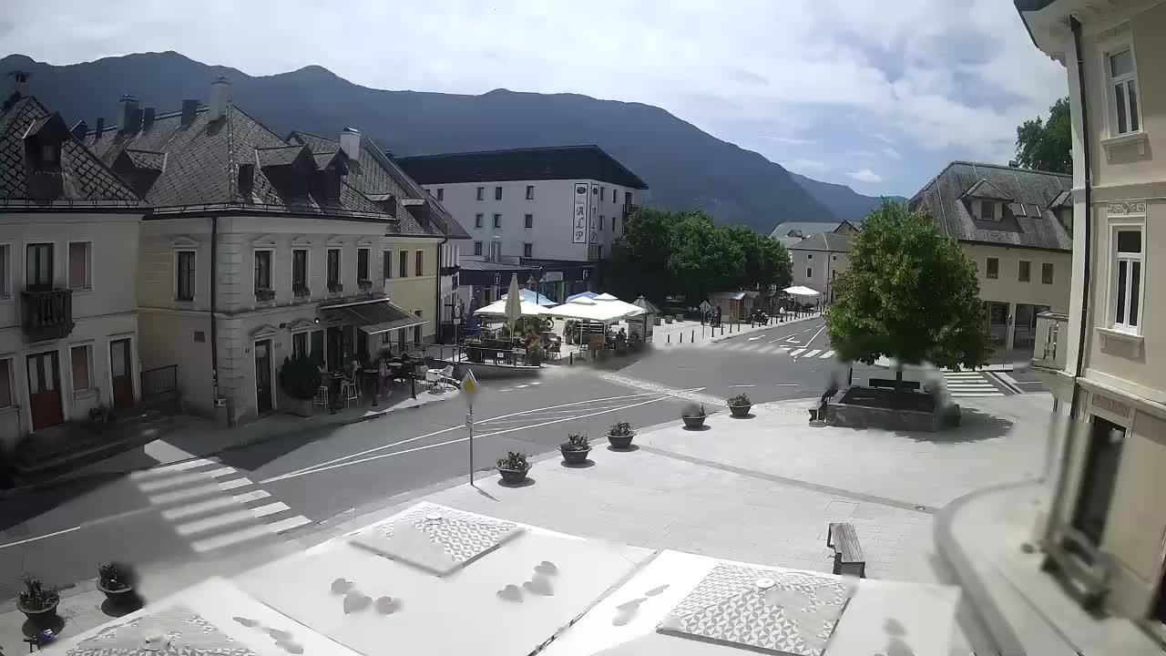 Main square in Bovec