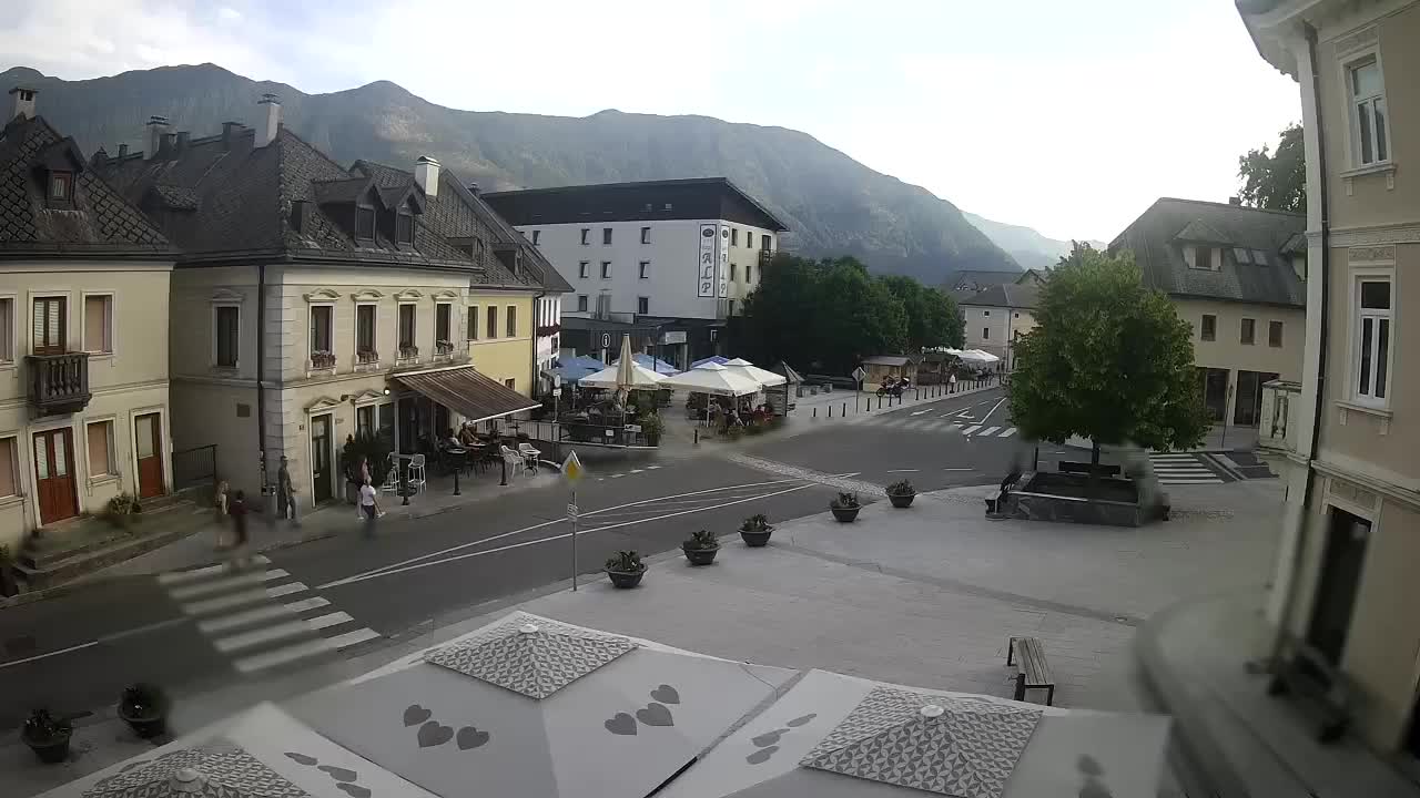 Main square in Bovec