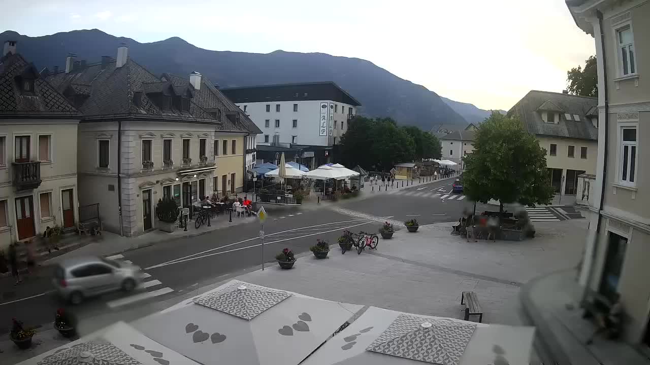 Plaza Central en Bovec