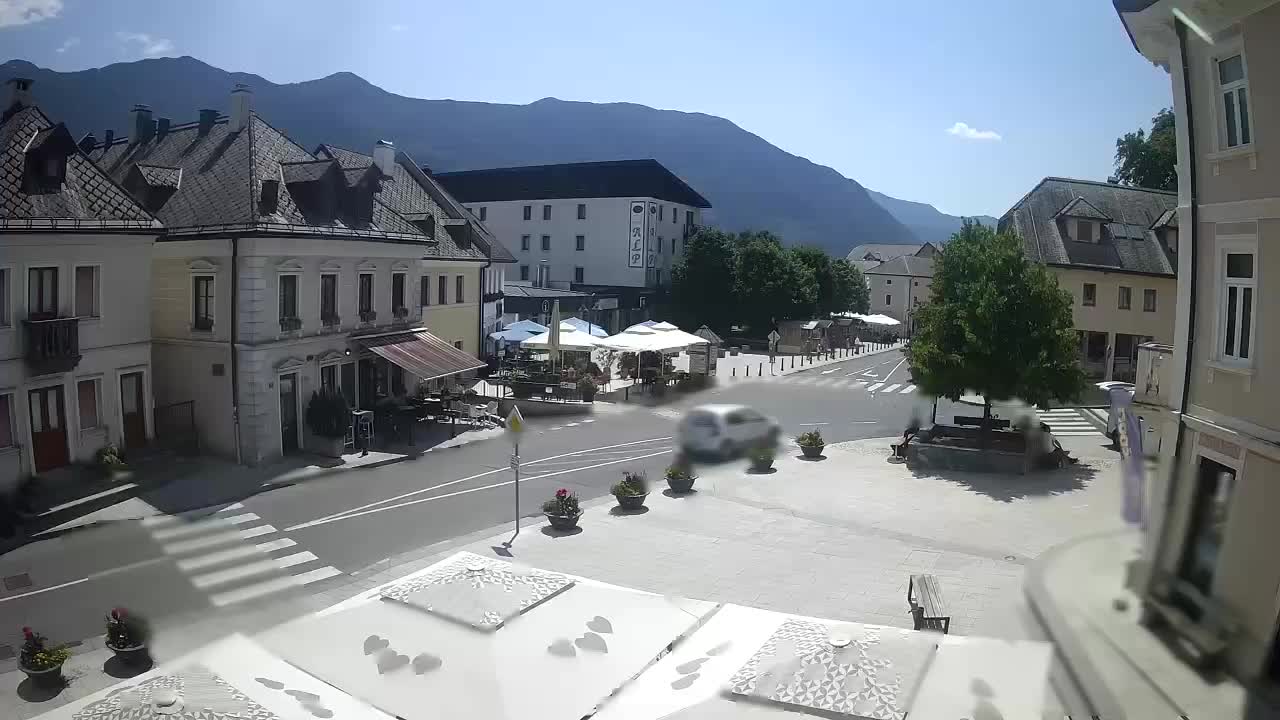 Main square in Bovec