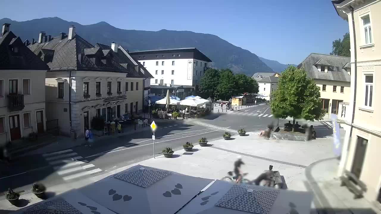 Main square in Bovec