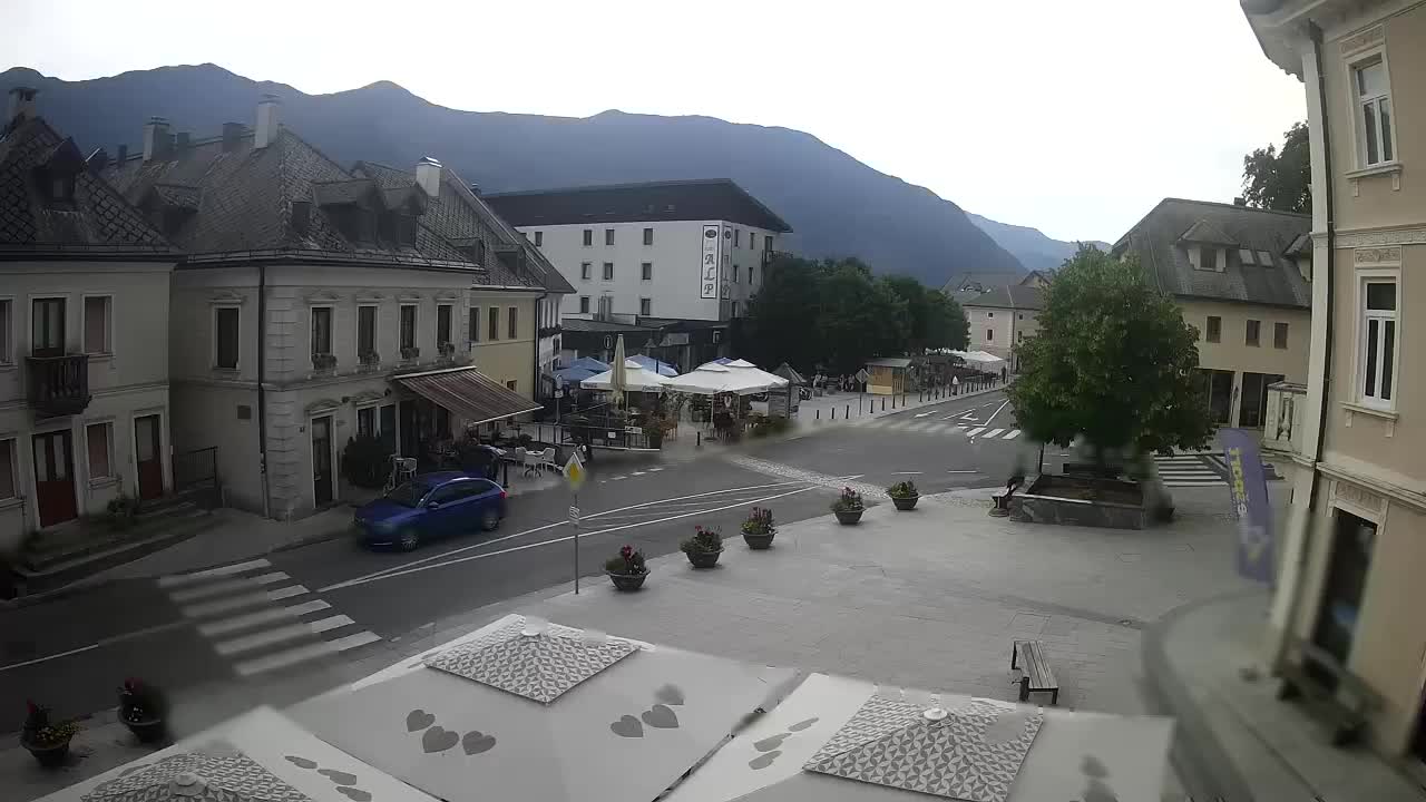 Main square in Bovec