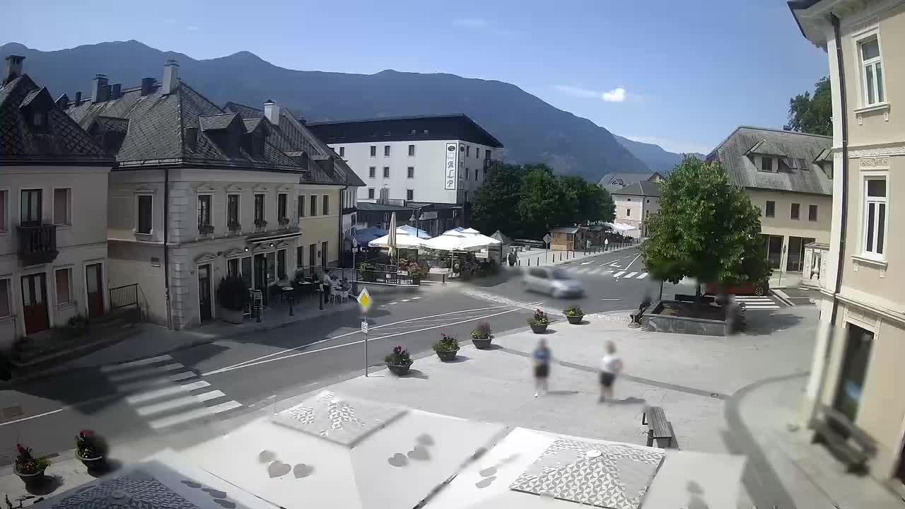 Main square in Bovec