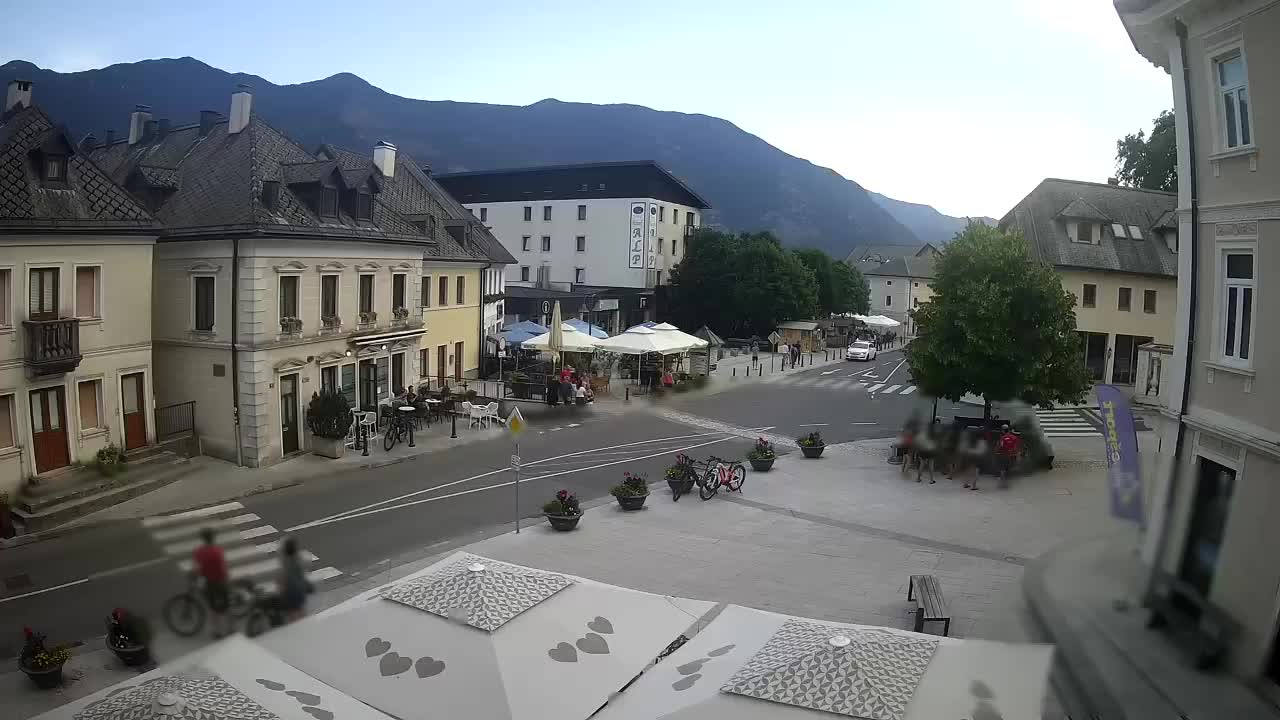 Main square in Bovec