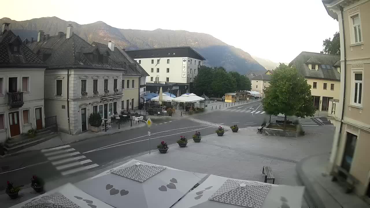 Main square in Bovec