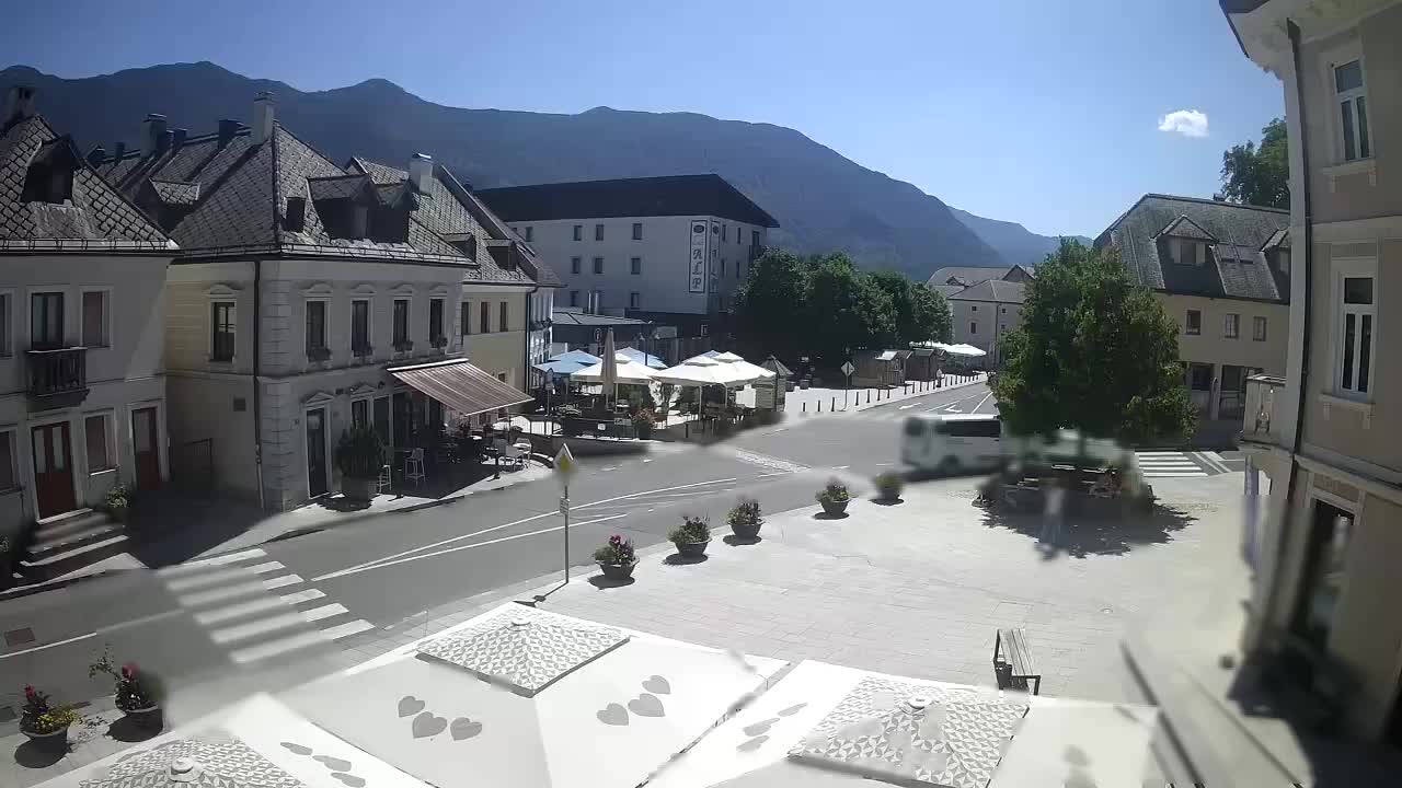 Main square in Bovec