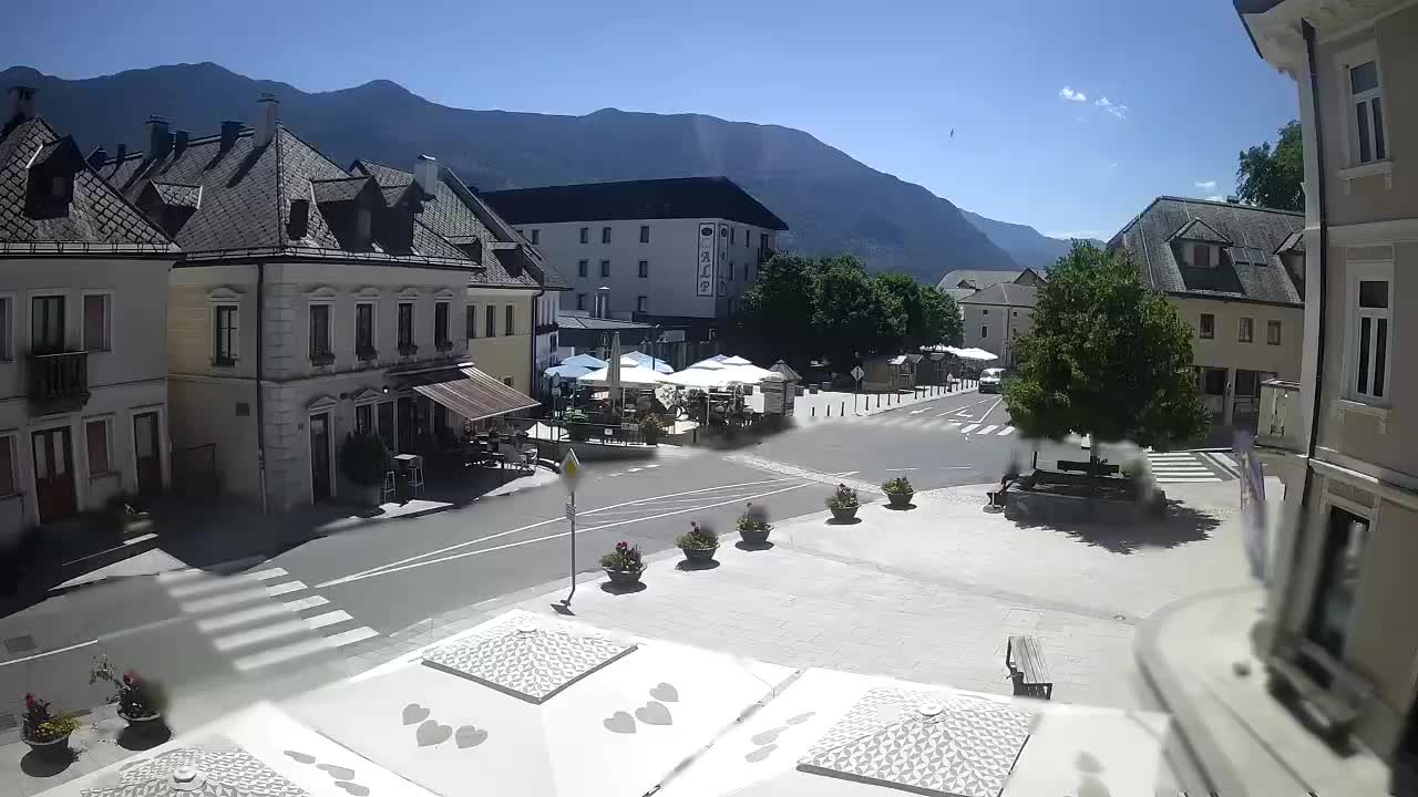 Place centrale à Bovec