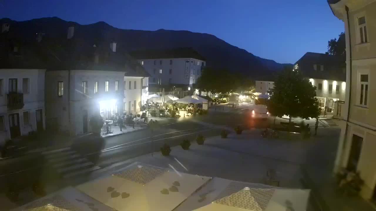 Plaza Central en Bovec