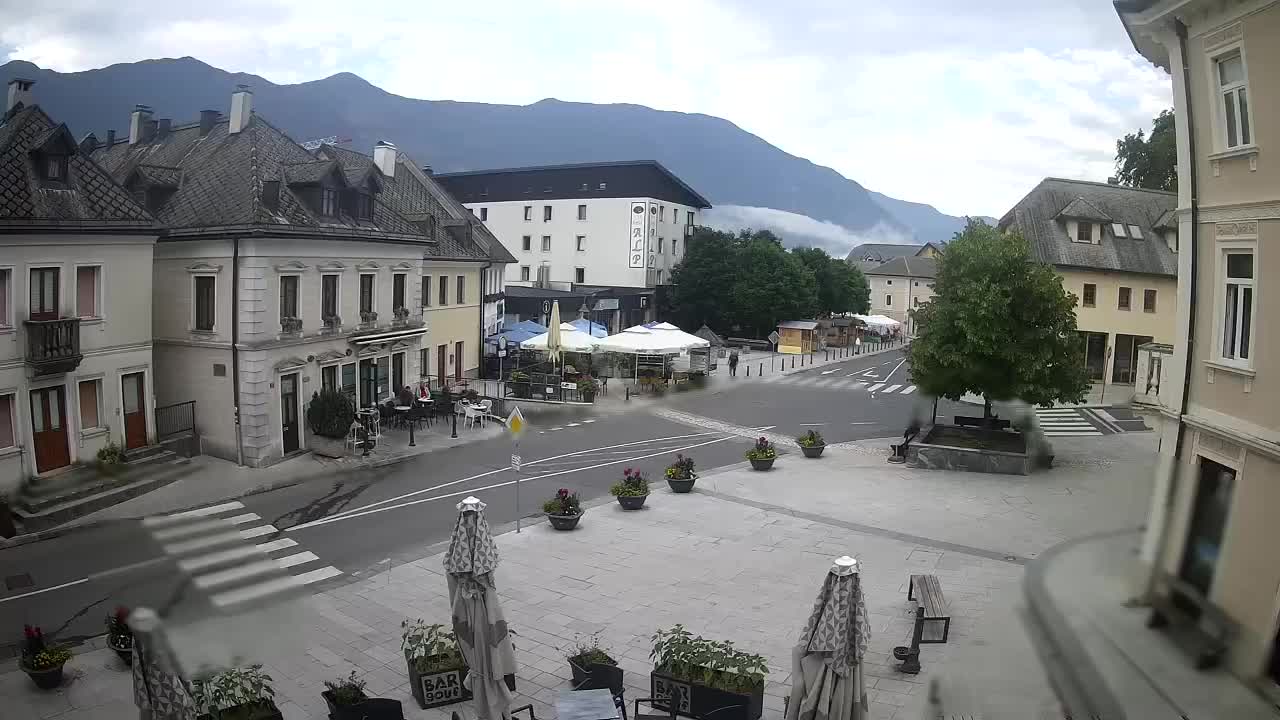 Main square in Bovec