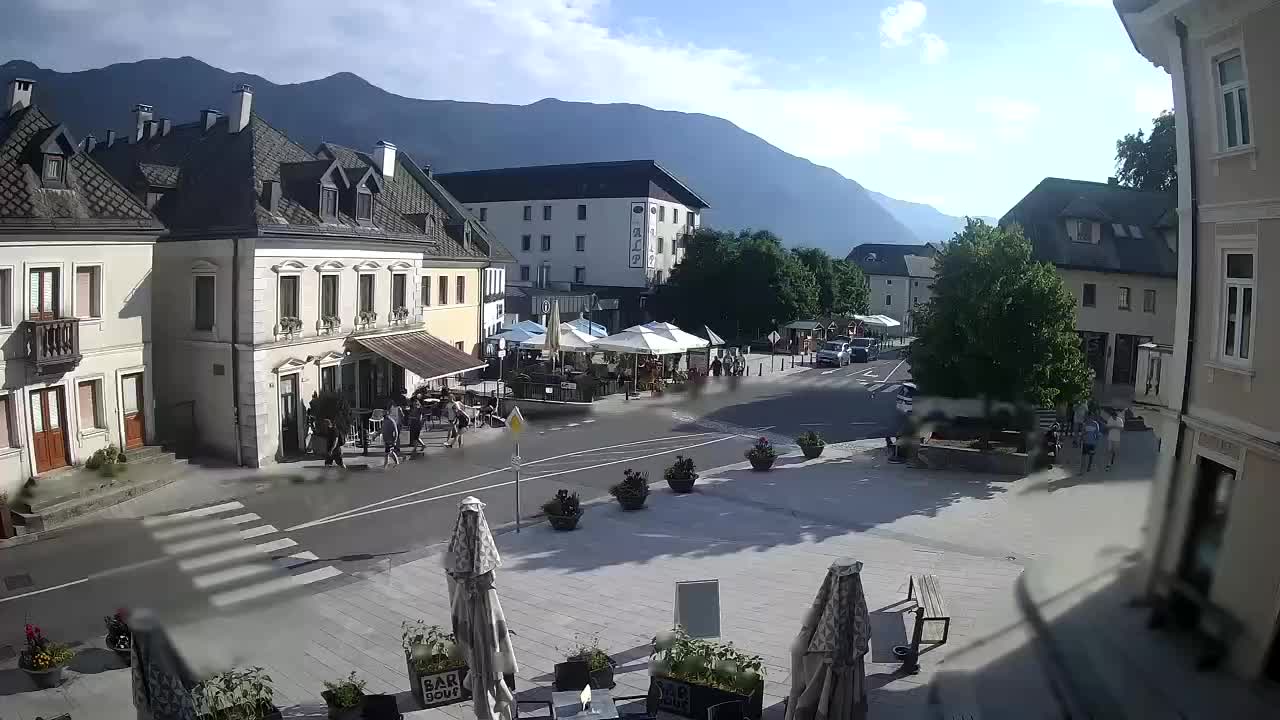 Main square in Bovec