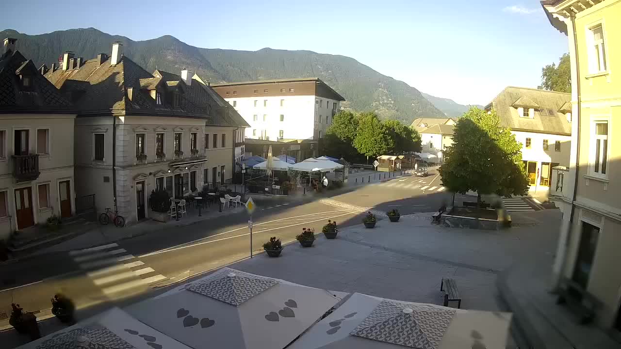 Main square in Bovec