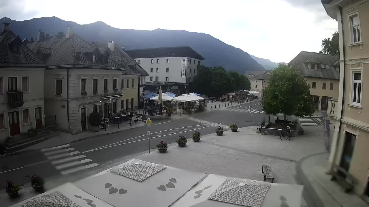 Main square in Bovec