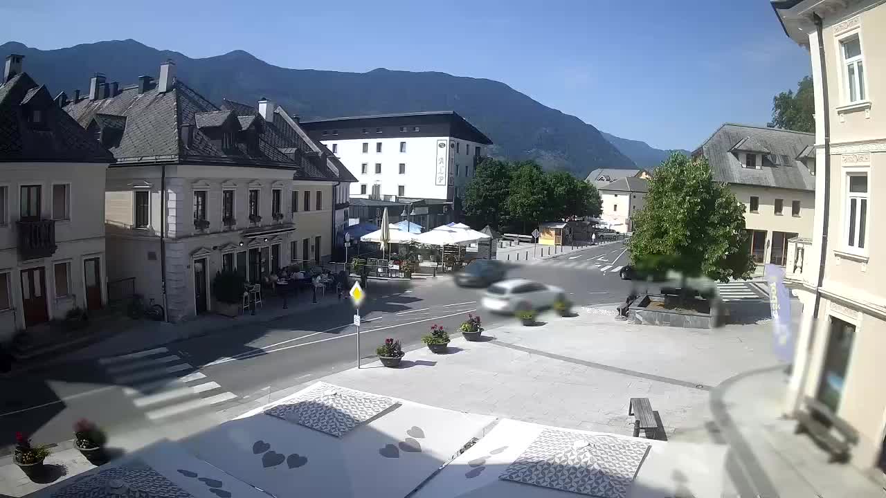 Place centrale à Bovec