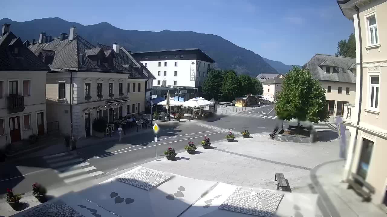 Main square in Bovec