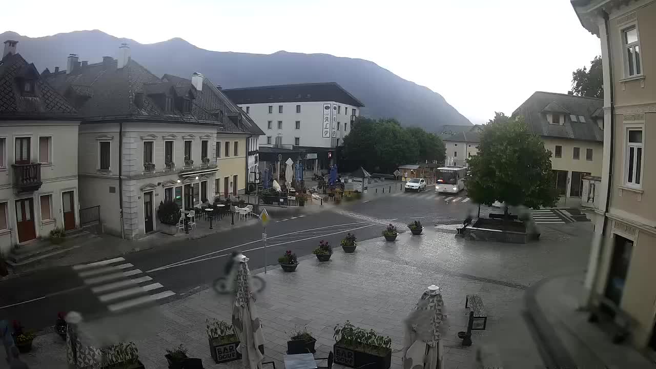 Plaza Central en Bovec