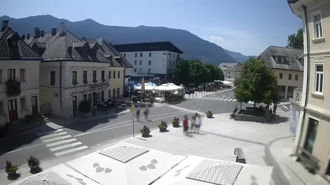 Main square in Bovec